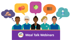 Meal Talk Webinar graphic art