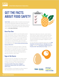 "Get the Facts" Food Safety fact sheet