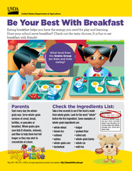 Be your best at breakfast parent handout