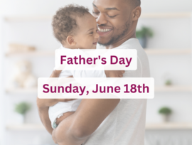 Father's Day Sunday June 18th