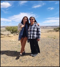 Photograph of Paula Joyce (IFMS Transition Manager) and Connie Martinez (Pueblo of Acoma)