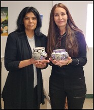 Photograph of Paula Joyce (IFMS Transition Manager) and Triveni Madduluri (IFMS training lead)