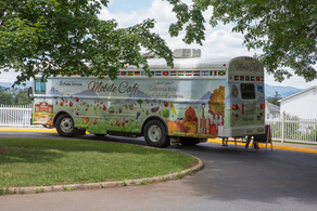 Harrisonburg City Schools Mobile Café Bus. Courtesy Photo 