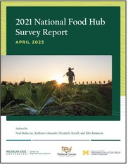 Cover of the 2021 National Food Hub Survey Report