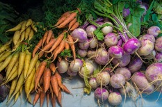 an assortment of fall vegetables