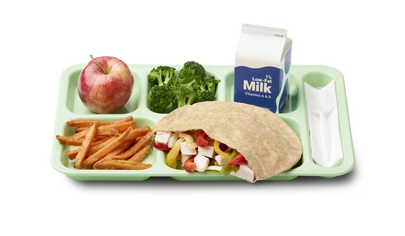 school meal tray