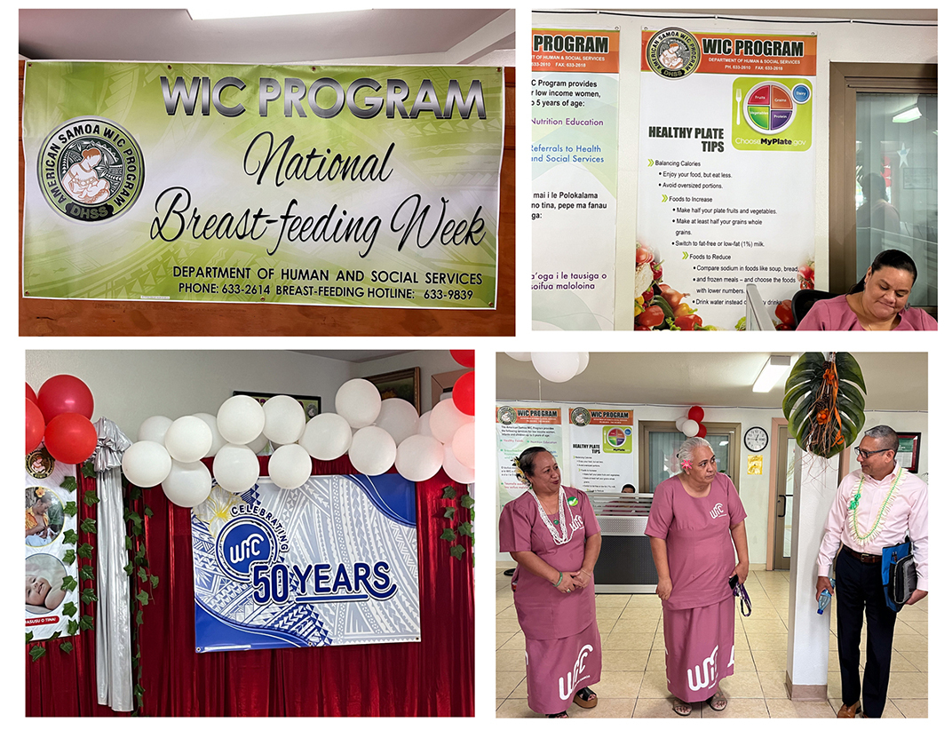 Variety of photos of American Samoa WIC celebration