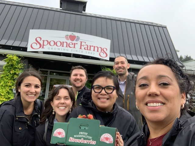 Group of people at farmers market