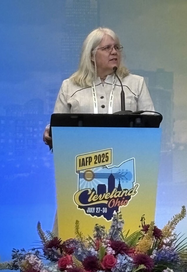 Dr Shaw presenting at IAFP