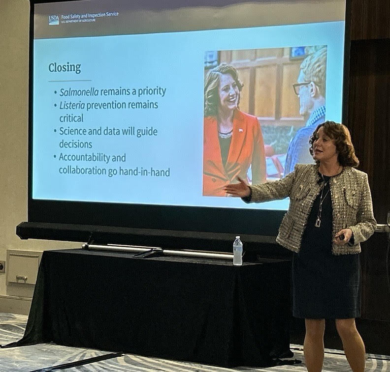 Secretary for Food Safety Dr. Mindy Brashears addressed turkey industry leaders at the National Turkey Federation Annual Convention