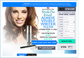 screenshot of free trial scam website