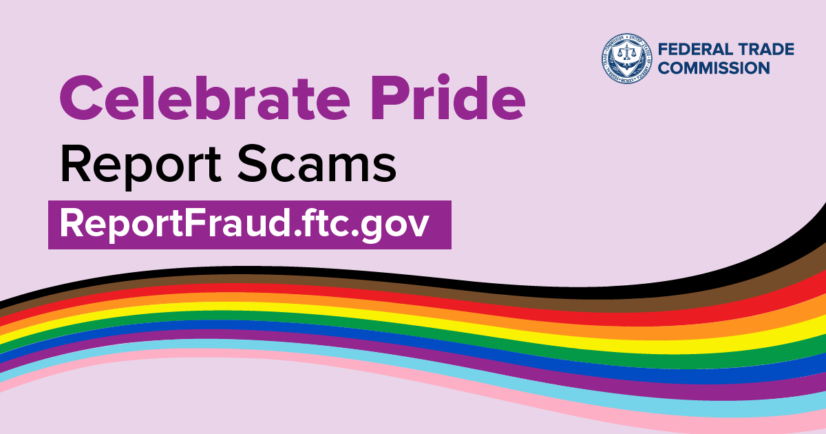 Be proud, report scams