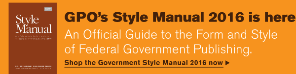 GPO Style Manual 2016