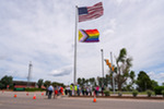 R8 DFC Pride Month flag raising 2024 