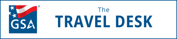 GSA Travel Desk Newsletter Banner with GSA 250 Star Mark