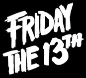 friday the 13th written in white on black background