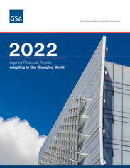 cover of g.s.a.'s fiscal year 2022 agency financial report