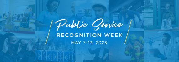 PSRW: Public Service Recognition Week May 7 - 13, 2023 Decorative Banner