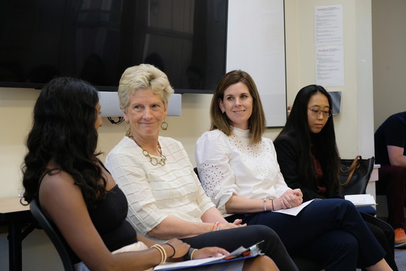 GSA Administrator Robin Carnahan and USDC director Caitlin Gandhi participate in a panel discussion at Stanford University