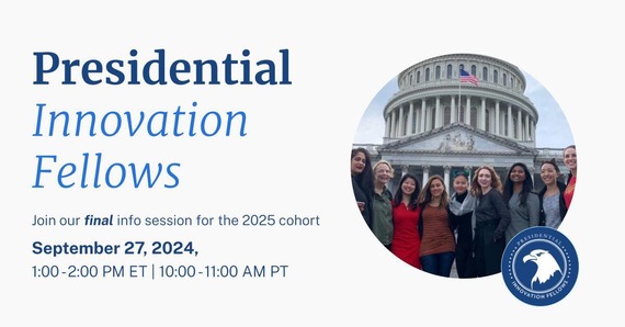 Vanity graphic to highlight the final PIF info session on 9/27