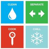 4 steps- clean, cook, chill, separate