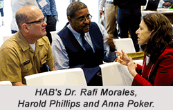 HAB's Dr. Rafi Morales, Harold Phillips and Anna Poker 