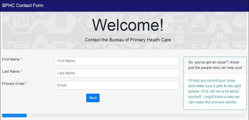 BPHC Contact Form