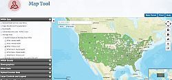 Screenshot of the data.hrsa.gov map tool