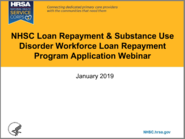 NHSC LRP & SUD LRP Webinar