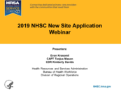 NHSC New Site Application Webinar Recording