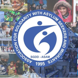 logo for the association for solidarity with asylum seekers and migrants