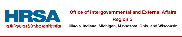 HRSA Office of Intergovernmental and External Affairs Region 5 banner