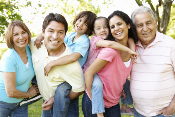 latino multigenerational family