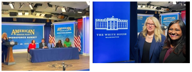 Administrator Johnson at the White House Summit with HRSA grantee