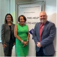 HRSA Regional Administrator Leah Suter and Deputy RA Rob McKenna with Dr. Barbara Bazron, Director of the DC Dept of Behavioral Health