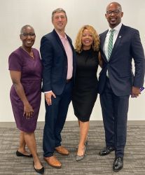 HRSA Regional Administrators Natalie Brevard Perry and Antrell Tyson with Chief Dental Officer Dr. Adam Barefoot and Congresswoman Lucy McBath