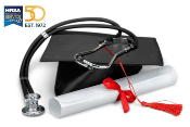 nhsc graphic with graduation cap