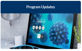COVID-19 Program Update button in Health Center Program Community