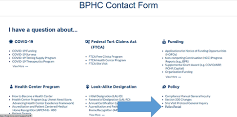 BPHC Contact Form