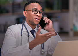 Doctor telehealth appointment