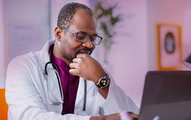 Provider on telehealth appointment