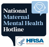 National Maternal Mental Health Hotline graphic