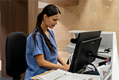 provider using the computer