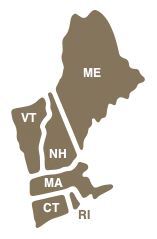 HHS Region I with maps of Rhode Island, Connecticut, Massachusetts, Vermont, New Hampshire and Maine