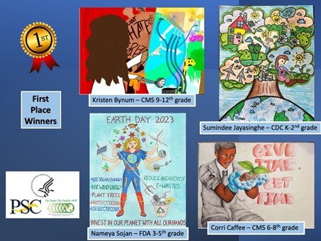 Earth Day poster winners 2023