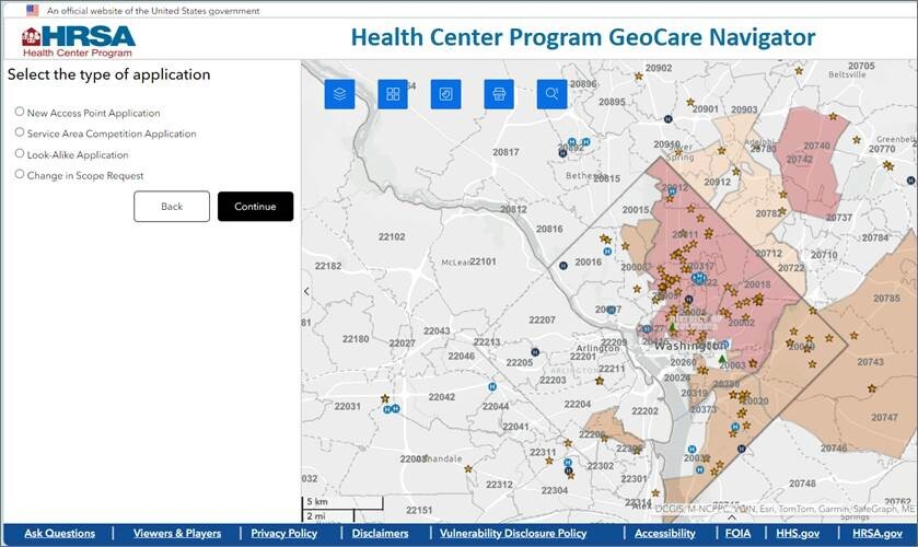Health Center Program GeoCare Navigator