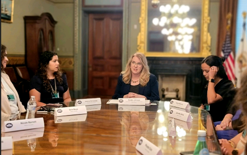 carole speaking at white house