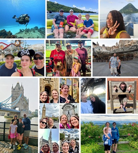 Summer vacation collage