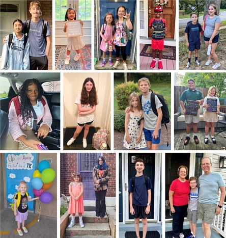 Back to school collage