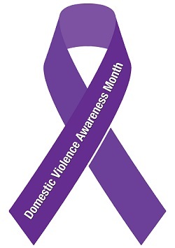 domestic violence awareness month ribbon